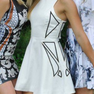 Keepsake Dress with cutouts and beading